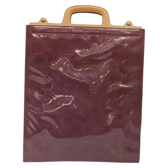 LOUIS VUITTON Monogram Vernis Stanton Tote Bag Purple Viole M91079 - Picture 3 of 12